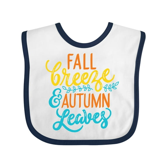 Inktastic Thanksgiving Fall Breeze and Autumn Leaves Boys or Girls Baby Bib