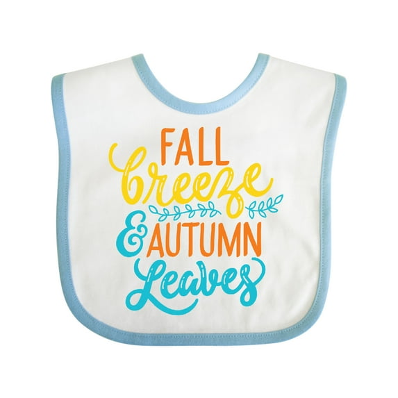 Inktastic Thanksgiving Fall Breeze and Autumn Leaves Boys or Girls Baby Bib