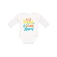 thumbnail image 1 of Inktastic Thanksgiving Fall Breeze and Autumn Leaves Boys or Girls Long Sleeve Baby Bodysuit, 1 of 5