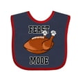 thumbnail image 1 of Inktastic Thanksgiving Feast Mode Turkey Football Boys or Girls Baby Bib, 1 of 4