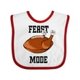thumbnail image 1 of Inktastic Thanksgiving Feast Mode Turkey Football Boys or Girls Baby Bib, 1 of 4