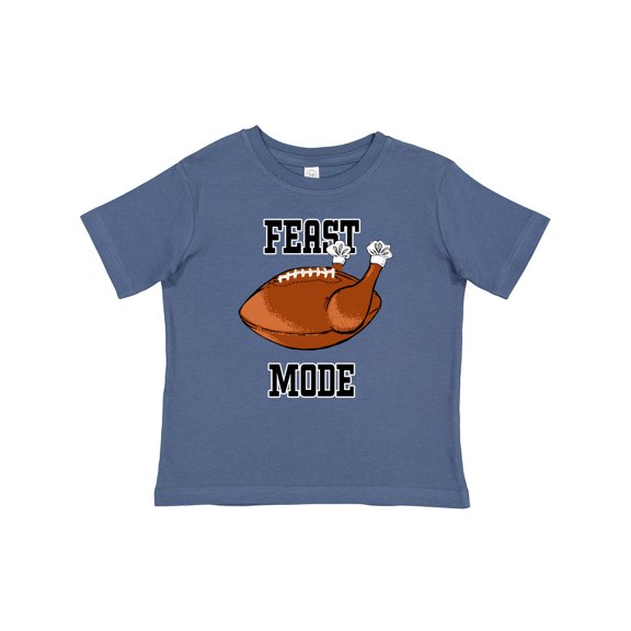 Inktastic Thanksgiving Feast Mode Turkey Football Boys or Girls Baby T-Shirt