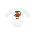 thumbnail image 1 of Inktastic Thanksgiving Feast Mode Turkey Football Boys or Girls Long Sleeve Baby Bodysuit, 1 of 5