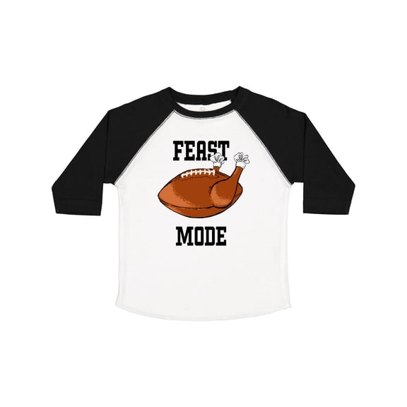 Inktastic Thanksgiving Feast Mode Turkey Football Boys or Girls Toddler T-Shirt