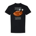 thumbnail image 1 of Inktastic Thanksgiving Feast Mode Turkey Football T-Shirt, 1 of 5