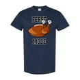 thumbnail image 1 of Inktastic Thanksgiving Feast Mode Turkey Football T-Shirt, 1 of 5