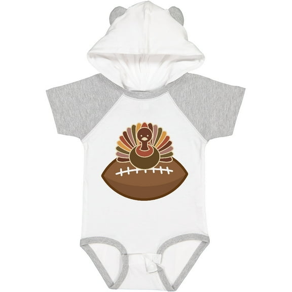 Inktastic Thanksgiving Football Turkey Boys Baby Bodysuit
