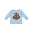 thumbnail image 1 of Inktastic Thanksgiving Football Turkey Boys Long Sleeve Toddler T-Shirt, 1 of 5