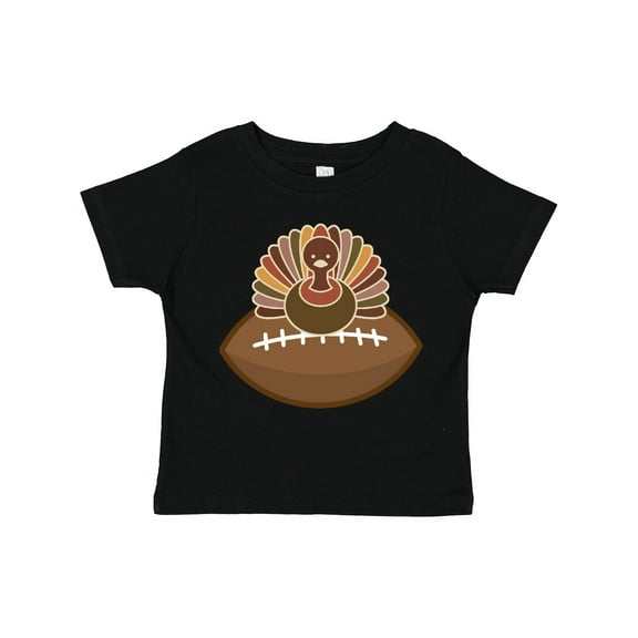 Inktastic Thanksgiving Football Turkey Boys Toddler T-Shirt