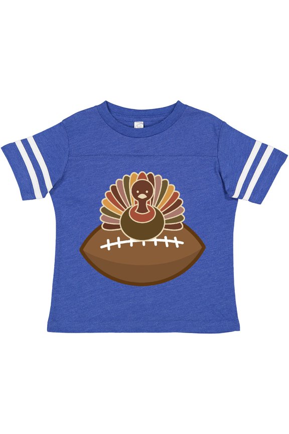 Thanksgiving Football Turkey Boys Toddler T-Shirt