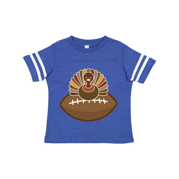 Inktastic Thanksgiving Football Turkey Boys Toddler T-Shirt