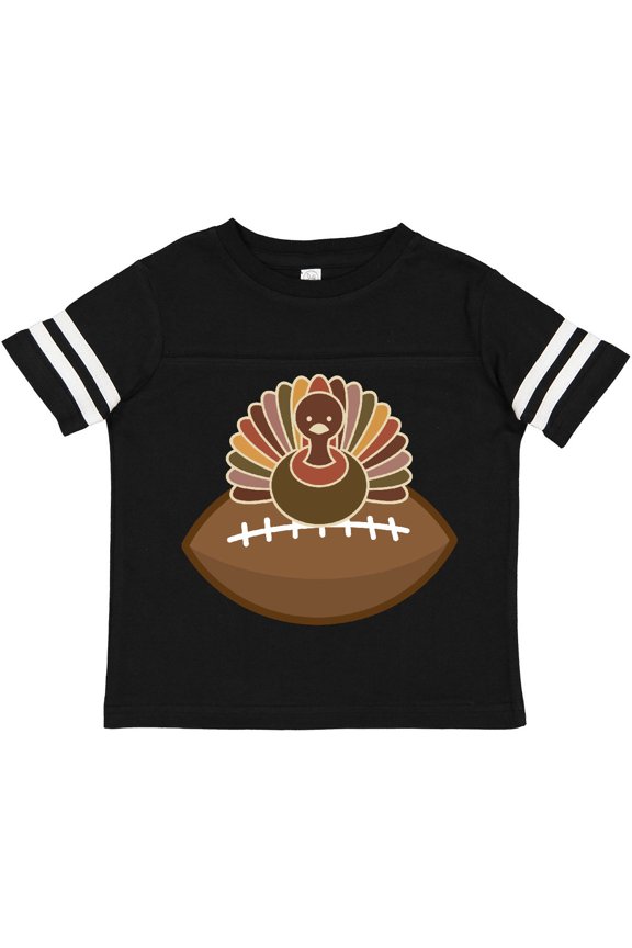Thanksgiving Football Turkey Boys Toddler T-Shirt