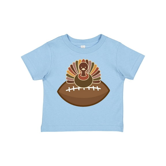 Inktastic Thanksgiving Football Turkey Boys Toddler T-Shirt