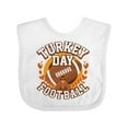 thumbnail image 1 of Inktastic Thanksgiving Football Turkey Day Boys or Girls Baby Bib, 1 of 4
