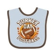 thumbnail image 1 of Inktastic Thanksgiving Football Turkey Day Boys or Girls Baby Bib, 1 of 4