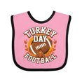 thumbnail image 1 of Inktastic Thanksgiving Football Turkey Day Boys or Girls Baby Bib, 1 of 4