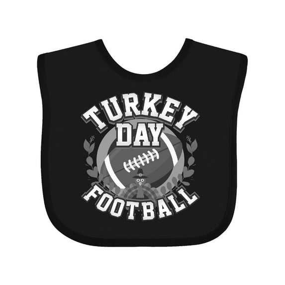 Inktastic Thanksgiving Football Turkey Day Boys or Girls Baby Bib