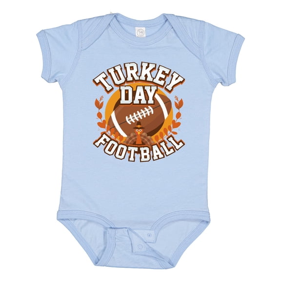 Inktastic Thanksgiving Football Turkey Day Boys or Girls Baby Bodysuit