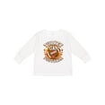 thumbnail image 1 of Inktastic Thanksgiving Football Turkey Day Boys or Girls Long Sleeve Toddler T-Shirt, 1 of 5