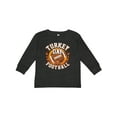 thumbnail image 1 of Inktastic Thanksgiving Football Turkey Day Boys or Girls Long Sleeve Toddler T-Shirt, 1 of 5