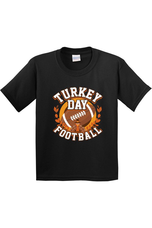 Thanksgiving Football Turkey Day Youth T-Shirt