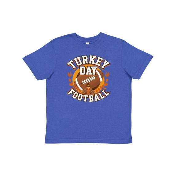 Inktastic Thanksgiving Football Turkey Day Youth T-Shirt