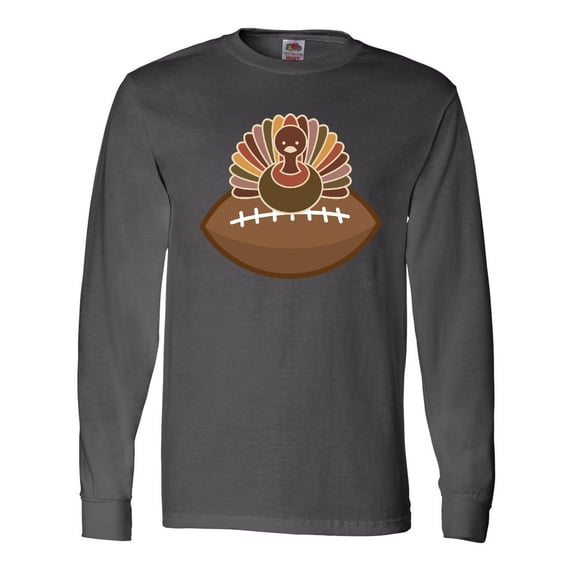 Inktastic Thanksgiving Football Turkey Long Sleeve T-Shirt