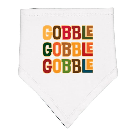 Inktastic Thanksgiving Funny Gobble Baby Bandana Bib