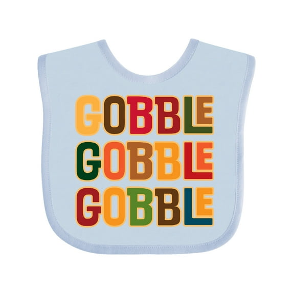 Inktastic Thanksgiving Funny Gobble Boys or Girls Baby Bib