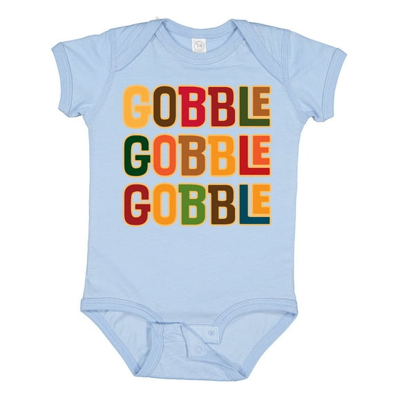 Inktastic Thanksgiving Funny Gobble Boys or Girls Baby Bodysuit