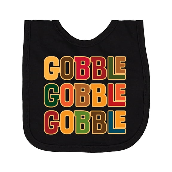 Inktastic Thanksgiving Funny Gobble Newborn Bib