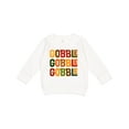 thumbnail image 1 of Inktastic Thanksgiving Funny Gobble Toddler Sweatshirt, 1 of 4