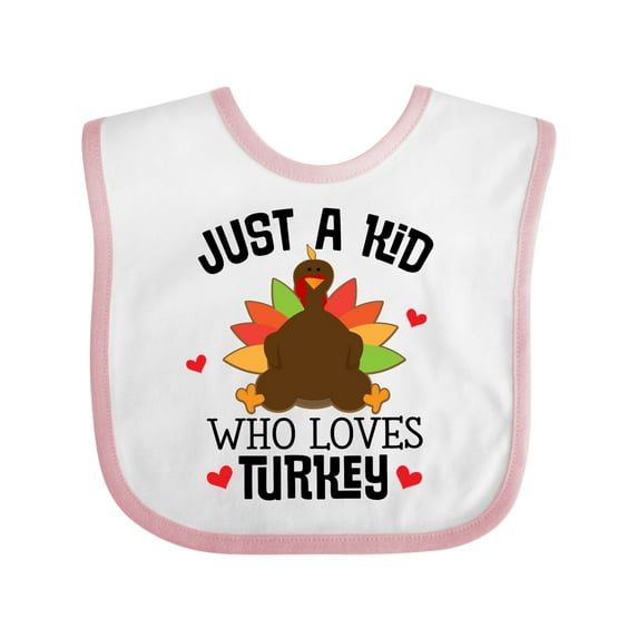 Inktastic Thanksgiving Funny Kids Turkey Boys or Girls Baby Bib