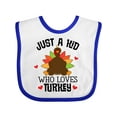 thumbnail image 1 of Inktastic Thanksgiving Funny Kids Turkey Boys or Girls Baby Bib, 1 of 4
