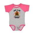 thumbnail image 1 of Inktastic Thanksgiving Funny Kids Turkey Boys or Girls Baby Bodysuit, 1 of 5