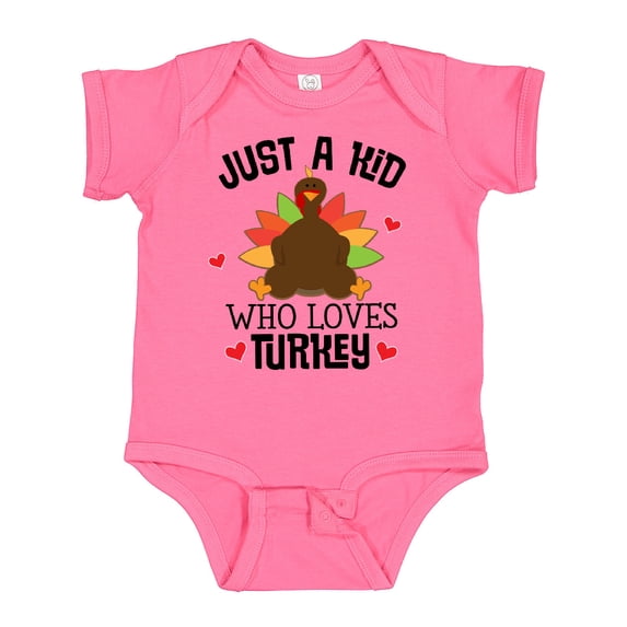 Inktastic Thanksgiving Funny Kids Turkey Boys or Girls Baby Bodysuit