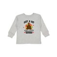 thumbnail image 1 of Inktastic Thanksgiving Funny Kids Turkey Boys or Girls Long Sleeve Toddler T-Shirt, 1 of 5