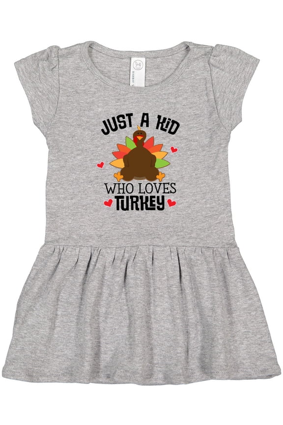 Thanksgiving Funny Kids Turkey Girls Toddler Dress