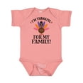 thumbnail image 1 of Inktastic Thanksgiving Girl Turkey Thankful For Family Girls Baby Bodysuit, 1 of 5