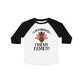 thumbnail image 1 of Inktastic Thanksgiving Girl Turkey Thankful for Family Girls Toddler T-Shirt, 1 of 5