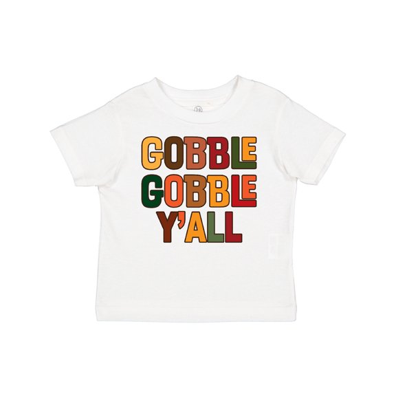 Inktastic Thanksgiving Gobble Gobble Y'all Boys or Girls Toddler T-Shirt