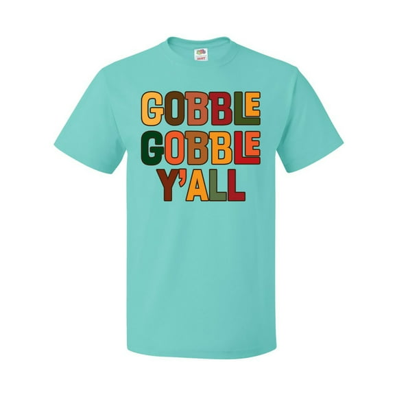 Inktastic Thanksgiving Gobble Gobble Y'all T-Shirt