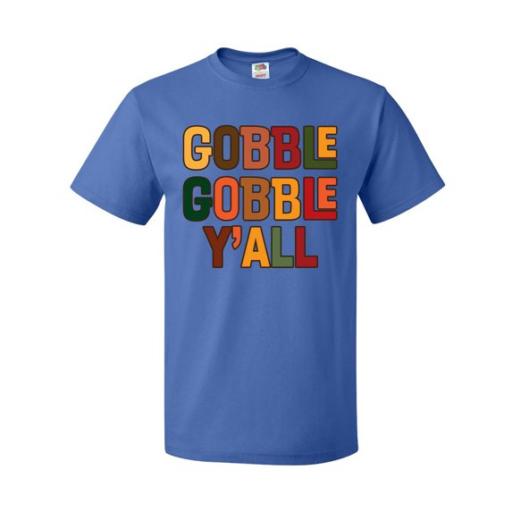 Inktastic Thanksgiving Gobble Gobble Y'all T-Shirt