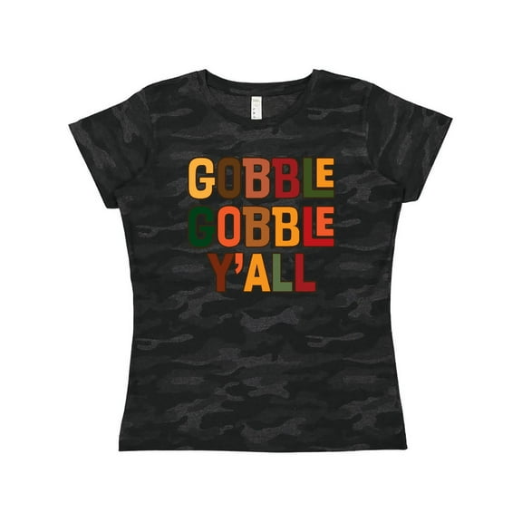 Inktastic Thanksgiving Gobble Gobble Y'all Women's T-Shirt
