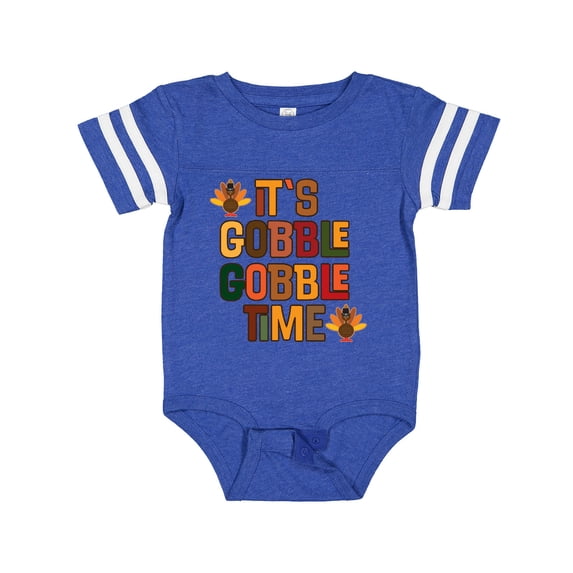 Inktastic Thanksgiving Gobble Time Turkey Boys or Girls Baby Bodysuit
