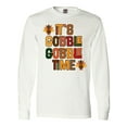thumbnail image 1 of Inktastic Thanksgiving Gobble Time Turkey Long Sleeve T-Shirt, 1 of 5