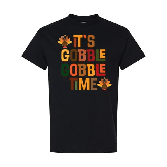 Inktastic Thanksgiving Gobble Time Turkey T-Shirt