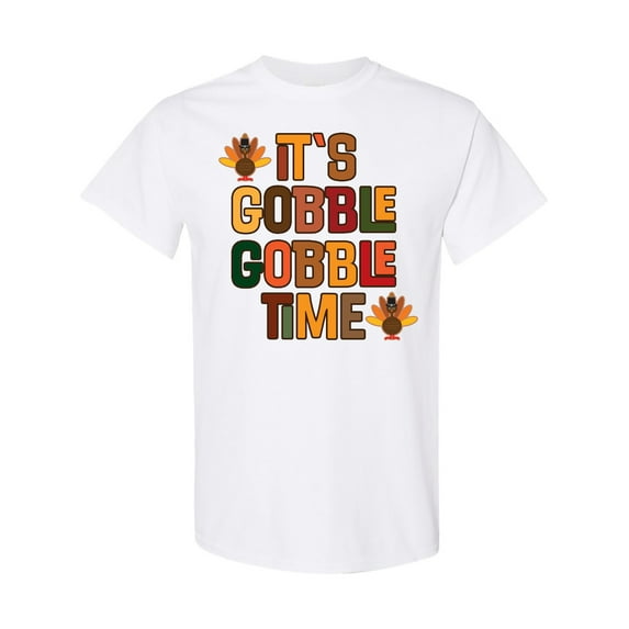 Inktastic Thanksgiving Gobble Time Turkey T-Shirt