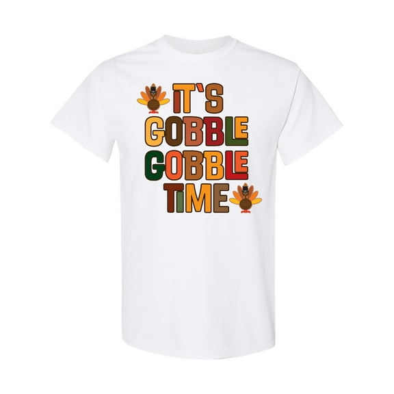 Inktastic Thanksgiving Gobble Time Turkey T-Shirt