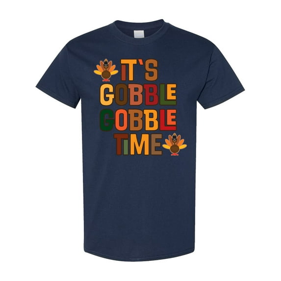 Inktastic Thanksgiving Gobble Time Turkey T-Shirt
